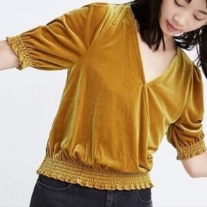 MADEWELL VELVET TOP XXS